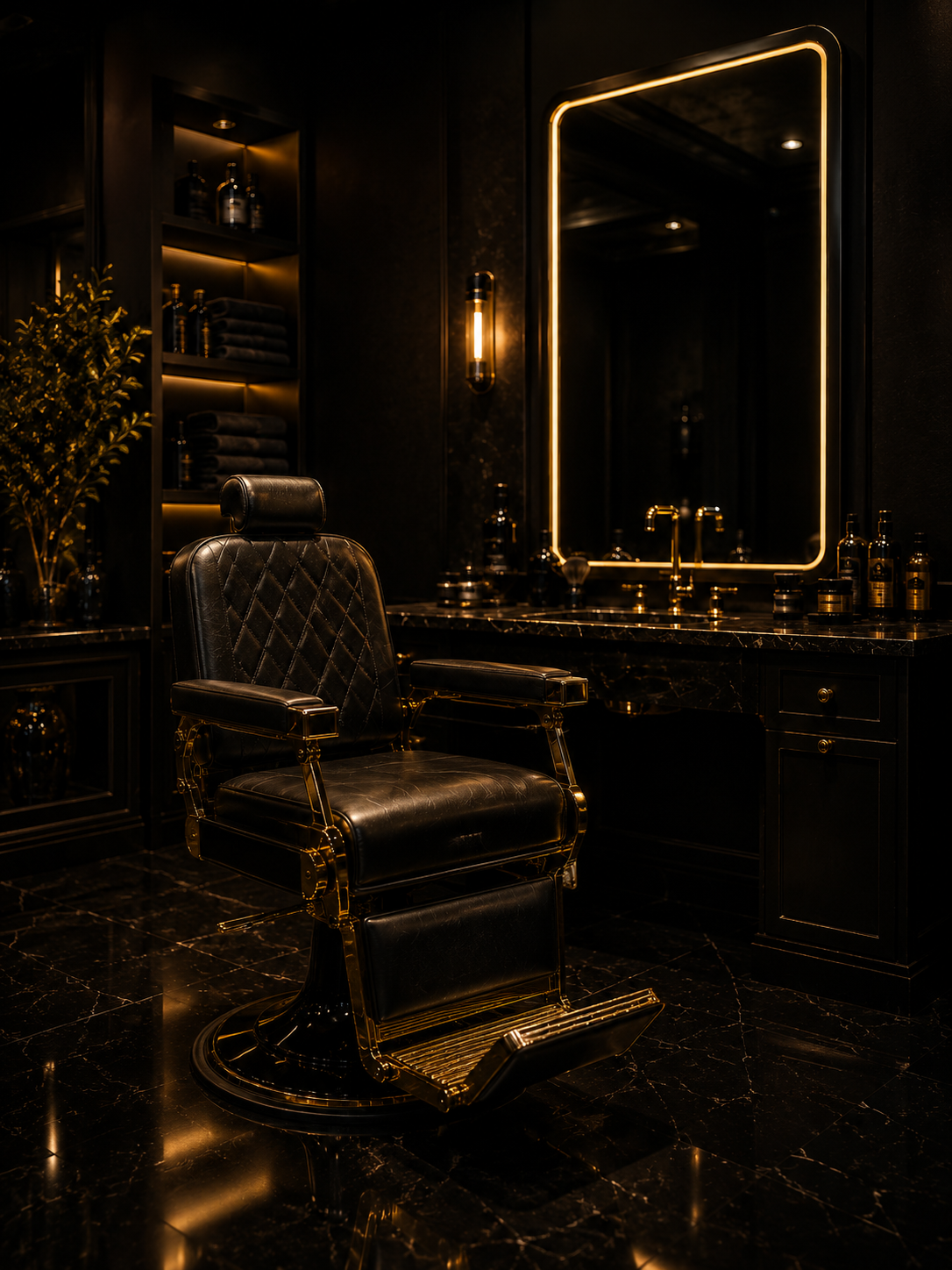 Persian Kapper Wassenaar luxe barbershop interieur